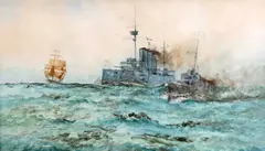 William Minshall Birchall, War And Commerce, watercolour