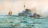 William Minshall Birchall, War And Commerce, watercolour
