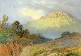 Harold Sutton Palmer, Mountain landscape, 1872, watercolour