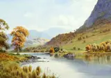Edward Horace Thompson, A Pair Of Views, "Rydal Water" And "Nab Scar And Rydal Water", Watercolour