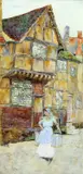 David Woodlock, A Milkmaid On Mill Street, Warwick, Watercolour