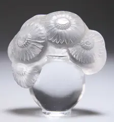 René Lalique, René Lalique (French, 1860-1945), A Soucis Cachet / Seal, 231, Circa 1931, glass, frosted and polished, etched 'R