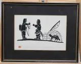Henry Napartuk, Untitled, wood-block prints