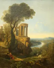 William James Müller, A Pair Of Italian Landscapes, 1835, Oils on panel One