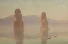 Robert Talbot Kelly, At Thebes, Egypt, Watercolour