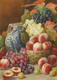 Arthur Dudley, Still Life With Fruit, Watercolour, a pair