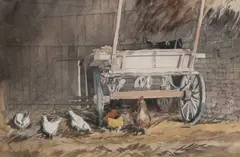 Fred Cecil Jones, At Pudsey, Yorks, 1924, Pencil and watercolour