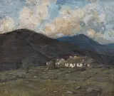 John Crampton Walker, Upland Croft, Oil on canvas