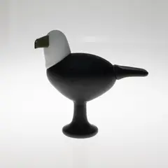 Oiva Toikka, Eagle, white and iridescent glass