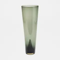 Kaj Franck, Vase KF236, Nuutajärvi, green-grey glass