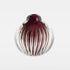 Kaj Franck, Art Glass, Kaisla, Nuutajärvi, 1950's, clear and red glass
