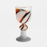 Heikki Orvola, Goblet, Nuutajärvi, 1970's, multicolored glass