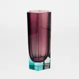 Kaj Franck, Pillar Vase, KF 249 Nuutajärvi, fixed blown cased and flashed glass