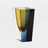Kaj Franck, Art glass, Prisma, KF 215, Nuutajärvi, multicolored cut glass