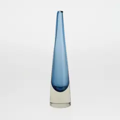Timo Sarpaneva, Art glass/carafe, Jääpuikko (Icicle), model 3288, Iittala, clear and blue glass