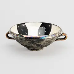 Åsa Hellman, A Bowl, multicolored iridescent glaze