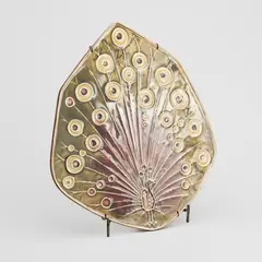 Decorations plaque, Arabia by Annikki Hovisaari, partly glazed ceramics, sold Jun 2026