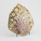 Annikki Hovisaari, Decorations plaque, Arabia, partly glazed ceramics