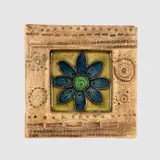 Rut Bryk, Decorative relief, Arabia, partly glazed ceramics