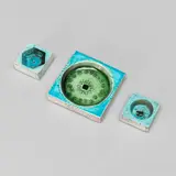 Rut Bryk, Decorative reliefs, 3 pcs, Arabia, mid 20th Century, glazed ceramics