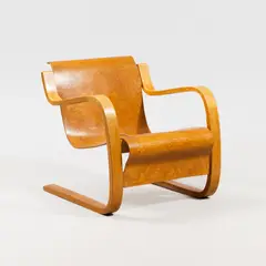 Alvar Aalto, An Armchair, Oy Huonekalu ja rakennustyötehdas Ab, first half of 20th century, carelian birch