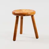 Bertel Gardberg, Stool,1960s, varnished pine wood