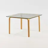 Alvar Aalto, Glass Table, model Y805B, Artek, latter half of the 20th century, lacquered birch with Y-legs
