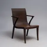 Armchair, Huonekalu- ja Rakennustyötehdas A.B. 1920-30's by Alvar Aalto & Otto Korhonen, stained and lacquered birch, offered Jun 2026