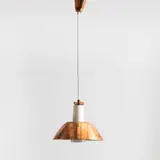 Paavo Tynell, Ceiling light, model K2-20, Idman, opal glass and copper