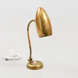 Mauri Almari, Table light, model 61043, Idman, mid 20th Century, brass and rattan twine