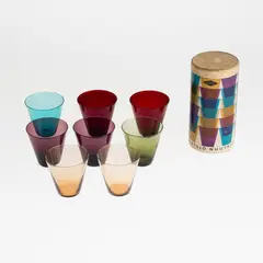 Kaj Franck, A set of eight glasses, Kimara, Nuutajärvi, 1950-60's