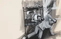 Untitled by Yrjo Edelmann, gouache, offered Feb 2026