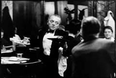 Franz Hubmann, The legendary waiter Ali at Cafe Hawelka, Vienna 1957, 1957, Gelatin silver print, printed in 1999 on double-weight semi-matte paper