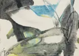 Karl Otto Götz, Ohne Titel, 1954, Gouache auf leichtem Karton