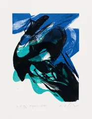 Kolphoo II by Karl Otto Götz, 1999, Farblithografie auf Velin, sold Jun 2016