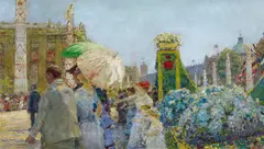 Hans Herrmann, 25jahriges Thronjubiläum Kaiser Wilhelms II. (.Berlin, am 16. Juni 1913), Öl auf Leinwand