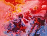 Gerhard Fietz, Ohne Titel, Öl auf Karton