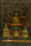 Klaus Clausmeyer, Buddhistischer Altar, Öl auf Papier