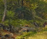 Godtferd Rump, Waldinneres, Öl auf Leinwand