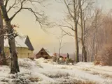 Anders Andersen-Lundby, Der Heimkehrer, Öl auf Leinwand