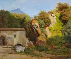 Anders Christian Lunde, Grotta Ferrata, Öl auf Leinwand
