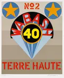 Robert Indiana, Terre Haute No. 2, 1971, Farbserigrafie auf Schöllers Parole