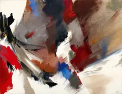 La Voile by Jean Miotte, Acryl auf Leinwand, sold Jun 2016