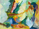 "Im hohen Sommer" by Bernard Schultze, Öl auf Leinwand, sold Jun 2016