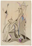 Heinrich Campendonk, Figur mit Fahrrad II