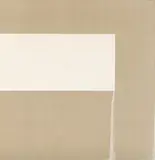 Callum Innes, Exposed painting - Titanium white, Öl auf Leinwand
