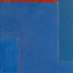 Alan Green, Blue grey to red lead, Öl auf Leinwand