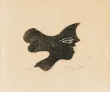 Georges Braque, Tête I, Radierung auf Japan