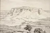 Birger Sandzén, Four Corners, Charcoal on paper