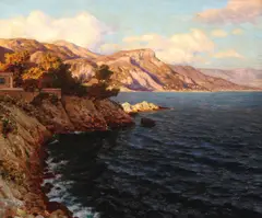 Ivan Fedorovich Choultsé, Expansive Mediterranean Seascape -, Oil on canvas
